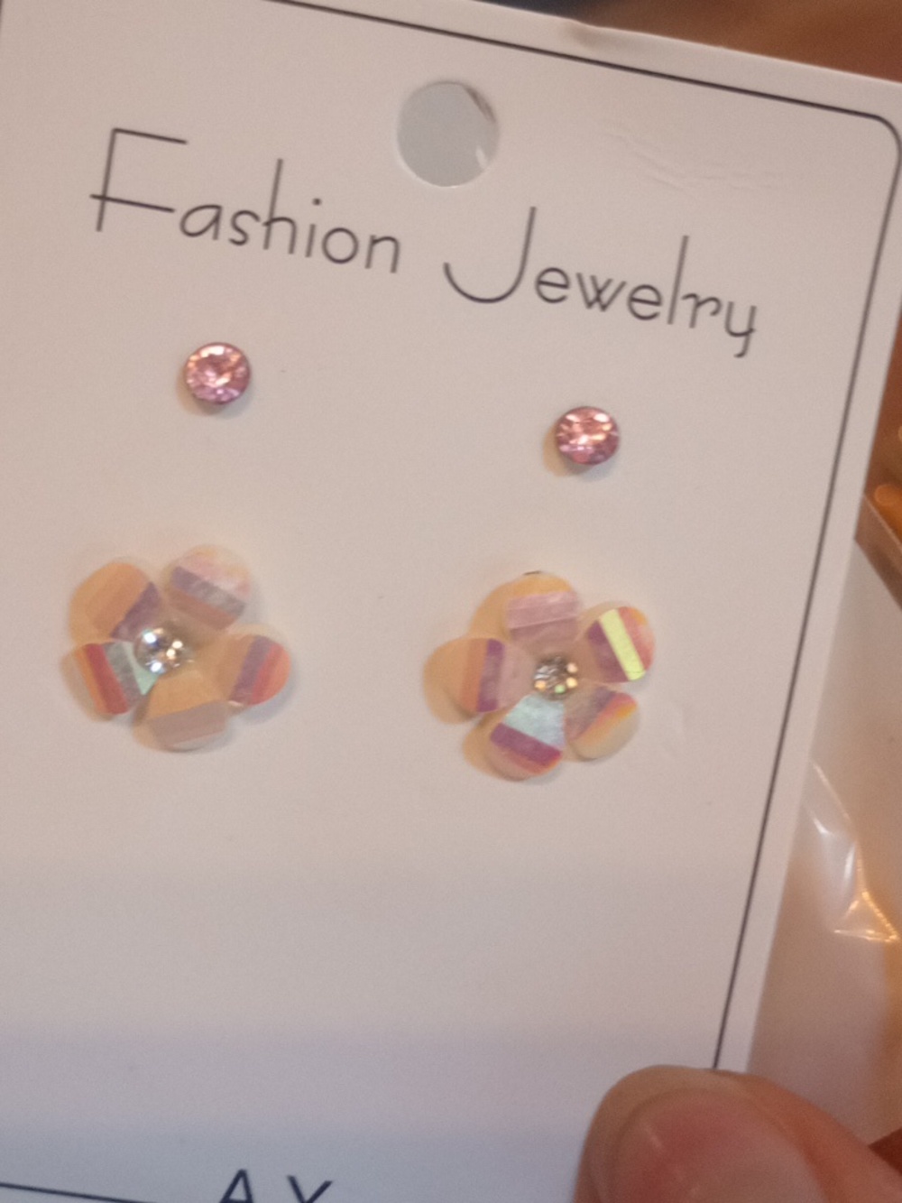 ♥️G 5/$20 Fashion Jewelry Kids Pink Flower Stud Set 🩷